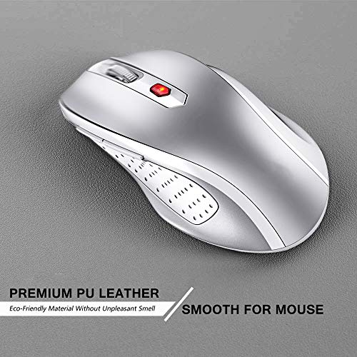 Desk Pad Protector Office Desk Mat, Bubm Waterproof Pu Leather Desk Writing Mat Laptop Large Mouse Pad Desk Blotters Desk Decor For Office Home, 35.4" X 17", Grey #TOP5