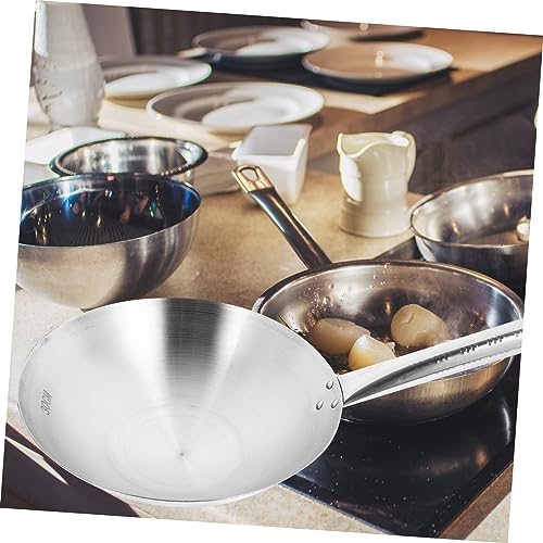 Wok de acero inoxidable IMIKEYA para cocina miniatura 6