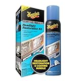 Meguiar's Two Step Headlight Restoration Kit, Bundled with 4 Oz Keep Clear Head Light...