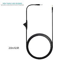 Vista 4 de Replacement Cable Cord for Astro A40/A40TR/A10 Gaming Headsets, Aux Wire with Volume Control 2.0 M 6.5 Feet Compatible with Xbox-One PC Ps4 etc Negro