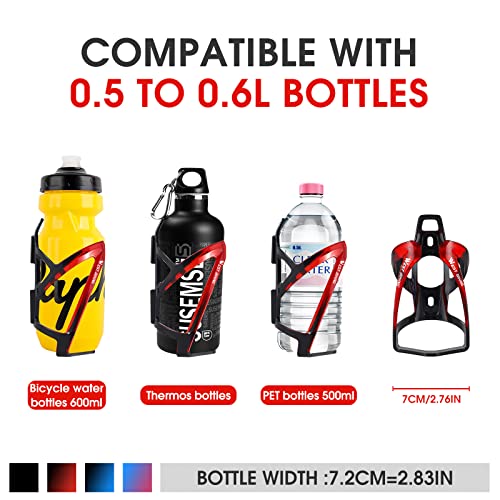 West Biking Bike Water Bottle Holder Ultra-Light Durable Pc Bicycle Bottle Cages With Screws Tool, Easy Installation Bike Cup Holder For Road Mtb Bikes Outdoor Cycling（2 Pack, Multi-Color） #TOP3