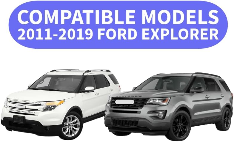 Tempered Driver Left Side Front Door Glass Door Window Compatible with Ford Explorer 2011-2019 Models