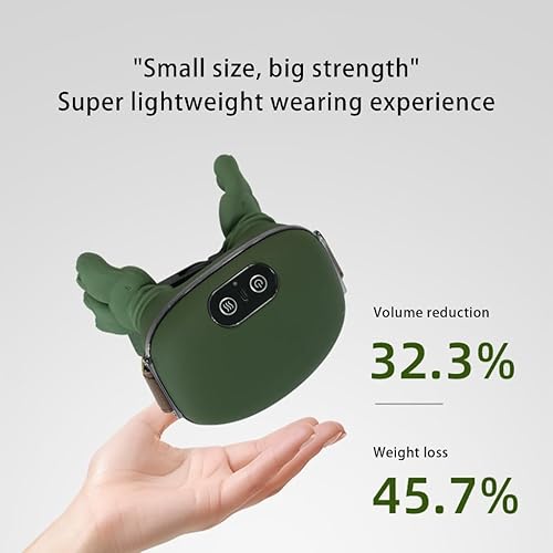 Miniatura 6 de Masajeador de cuello con calor, masajeador térmico Shiatsu, masaje eléctrico de tejido profundo 4D, masajeador recargable de cuello y hombros,