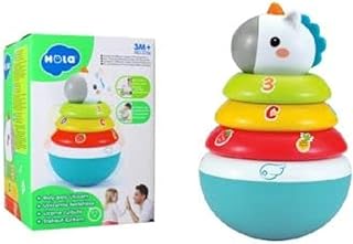 لعبة حصان تعليمي هزاز بصوت من هولا، الألومنيوم، أخضر