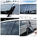 FFIHTY B Pillar Trim Fit for Ford F150 2015-2021 (Without Key Code Opening) Car Door Window Pillar C-Pillar Trim Anti-Scratch 4 pcs - Bright Black