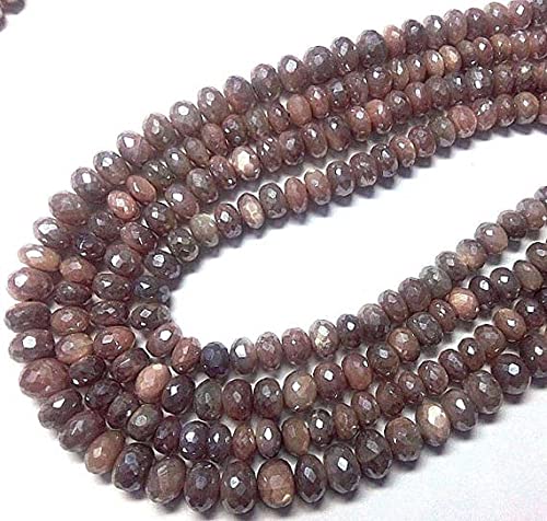 Pierre de lune pêche perles rondelles ultra brillantes pour raviver vos bijoux