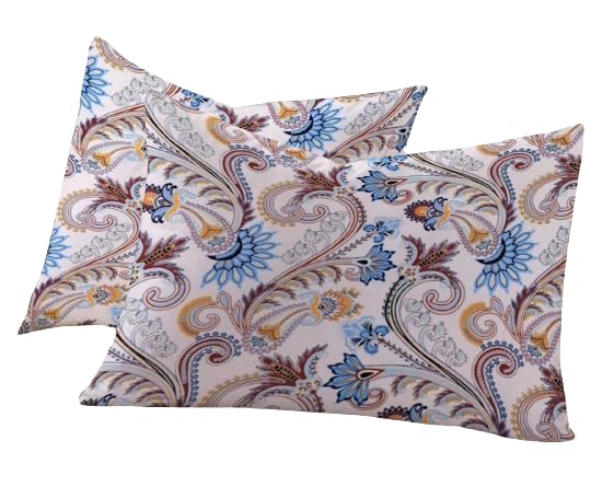 Image of RD TREND 210 TC Premium Glace Cotton Assorted King Size Printed Floral Design Pillow Cover -18 inchX28 inch Inches,(Pack of 8) of Any 16 Pieces Color Multi-1