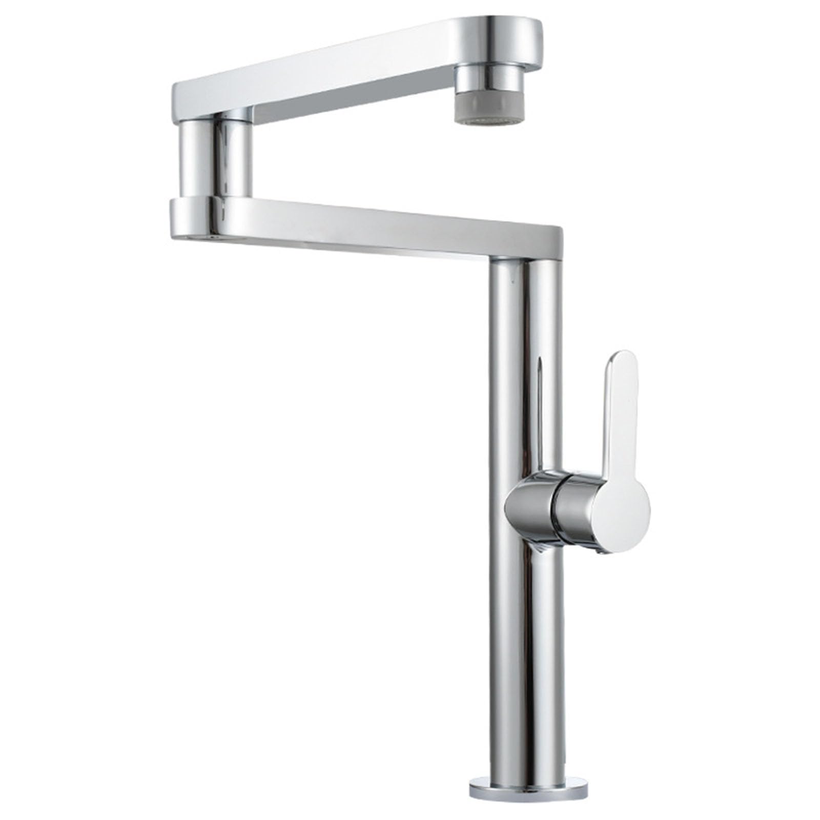 Robinet de cuisine pliable pour évier sous fenêtre mitigeur noir LWX - 7