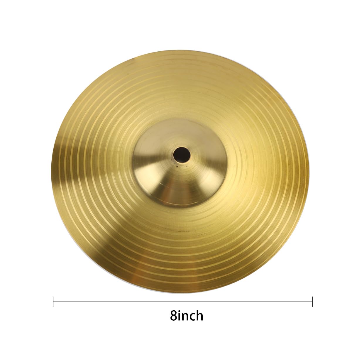 Gorise Platillos de tambor de aleación de latón de 8 pulgadas, repuesto de platillo de jazz para batería, instrumento de percusión.
