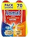 Somat Excellence Gel Frescor Anti-Olor (70 lavados), detergente lavavajillas desengrasante, lavavajilla líquido automático en botella, jabón para platos con vinagre