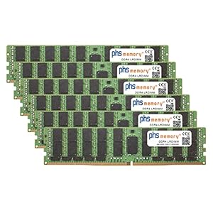 PHS-memory 768GB (6x128GB) Kit RAM Speicher kompatibel mit Apple MacPro 12-Core 3, 3GHz (2019) DDR4 LRDIMM 3200MHz PC4-25600-L