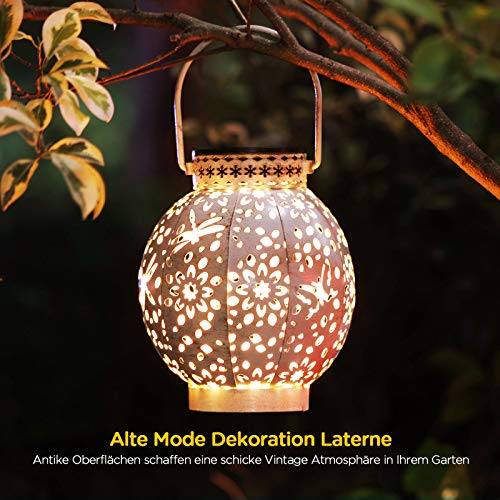 KOOPER Lanterna solare a LED per esterni, vintage