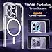 TOCOL Magnetic for iPhone 14 Pro Max Case, Non-Yellowing, Full Camera Protection, Compatible with Magsafe, Military Grade Protection, Bumper for iPhone 14 Pro Max 6.7 Inch (Clear)