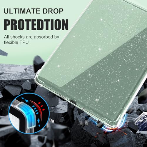Image of iDLEHANDS Clear Case for All-New Kindle Paperwhite 11th Gen 2021 & Signature Edition(6.8 inch) - Lightweight, Scratch-Proof Silicone Back Cover, Glitter