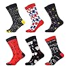 WeciBor Chaussettes homme fancy lot/chaussettes en coton, multicolores, cadeau Homme