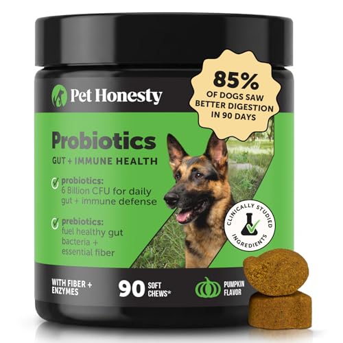 6 Billion CFU Dog Probiotics with Prebiotics (Pumpkin 90)