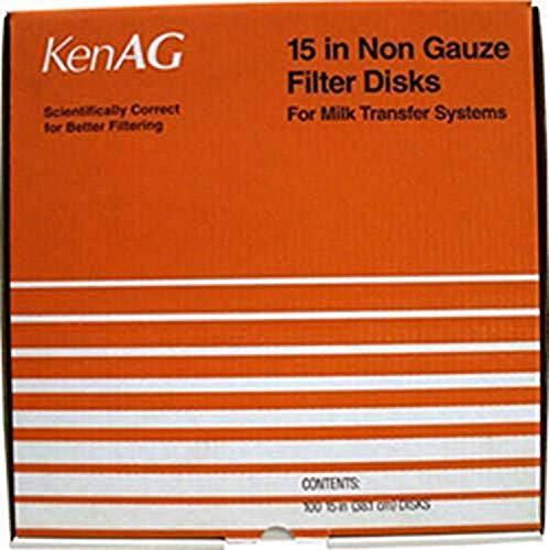 KEN AG D532 030957 Non Gauze Disk Milk Filter, Tan