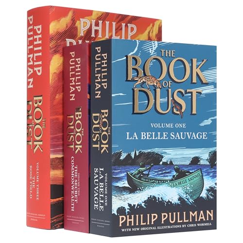 Book of Dust Series 3 Books Collection Set By Philip Pullman (La Belle Sauvage, The Secret Commonwealth & The Rose Field)