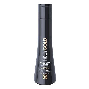 Helis Gold Weightless Conditioner - Soft And Manageable - Fine, Thinning And Normal Strands - 3.3 Oz