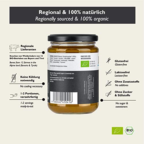 Jarmino organische bot bouillon van rundvlees grazen 4x 350ml fijnste