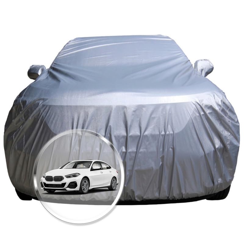 Image of NEODRIFT 'CrystalTech' Car Cover for BMW 2 Series (Multi-Layered & Breathable Fabric, 100% Water-Resistant, All Weather Protection, Tailored Fit) (Colour: Crystal Silver)