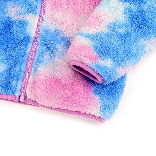 Image of Toddler Girls Boys Fleece Hoody Jacket Zip Up Teddy Coat Warm Winter Outwear