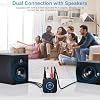 1Mii 2.4GHz (1 TX + 1 RX) Wireless Audio Transmitter Receiver Set for TV, 80m Long Range 25ms Low Latency with 3.5mm AUX RCA In/Out, Wireless Audio Adapter for TV PC Powered Speaker Amplifier Soundbar #2