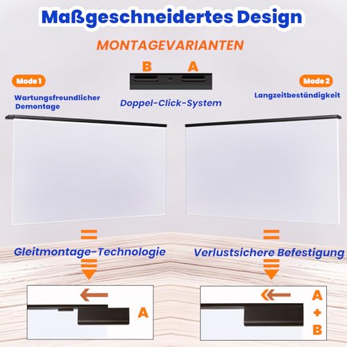 EliWhale Abnehmbarer Hängender Blaulichtfilter für Bildschirm, 31,5-32 Zoll 16:9 Monitor, HD Blendschutz & Anti-Glare, UV-Schutz, Blaues Licht Blockierung Bildschirmschutz, Breite x Höhe: 730 x 430 mm