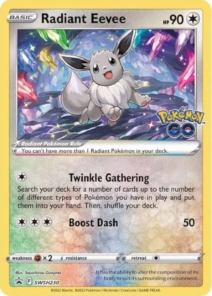 Radiant Eevee プレミアムコレクション Pokemon GO Radiant Eevee Premium Collection – Pack Fresh