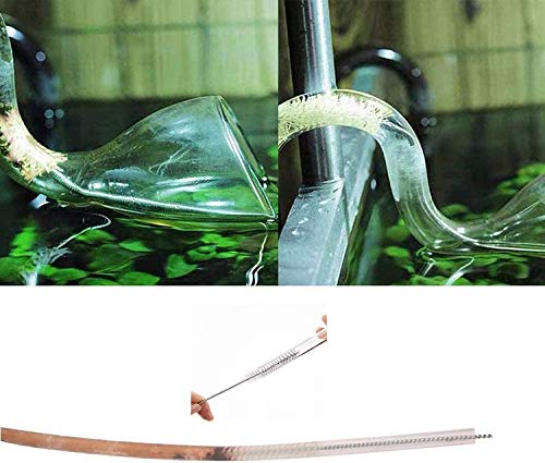 ICEYLI 2 Pack 60 Inch Long Pipe Cleaner Flexible Tube Cleaning Brush Fridge Cleaning Tool,Stainless Steel Kitchen Drain Tube Cleaning Brushes Sink Fridge Skinny Pipe Drain Dredge Cleaning Tool