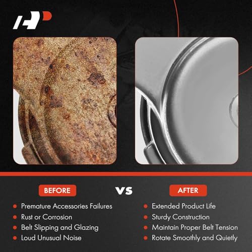 Image of A-Premium Belt Tensioner Assembly with Pulley Compatible with Honda Accord 2018-2019, Civic 2016-2018, CR-V 2017-2018, 1.5L, Replace# 3117059B015