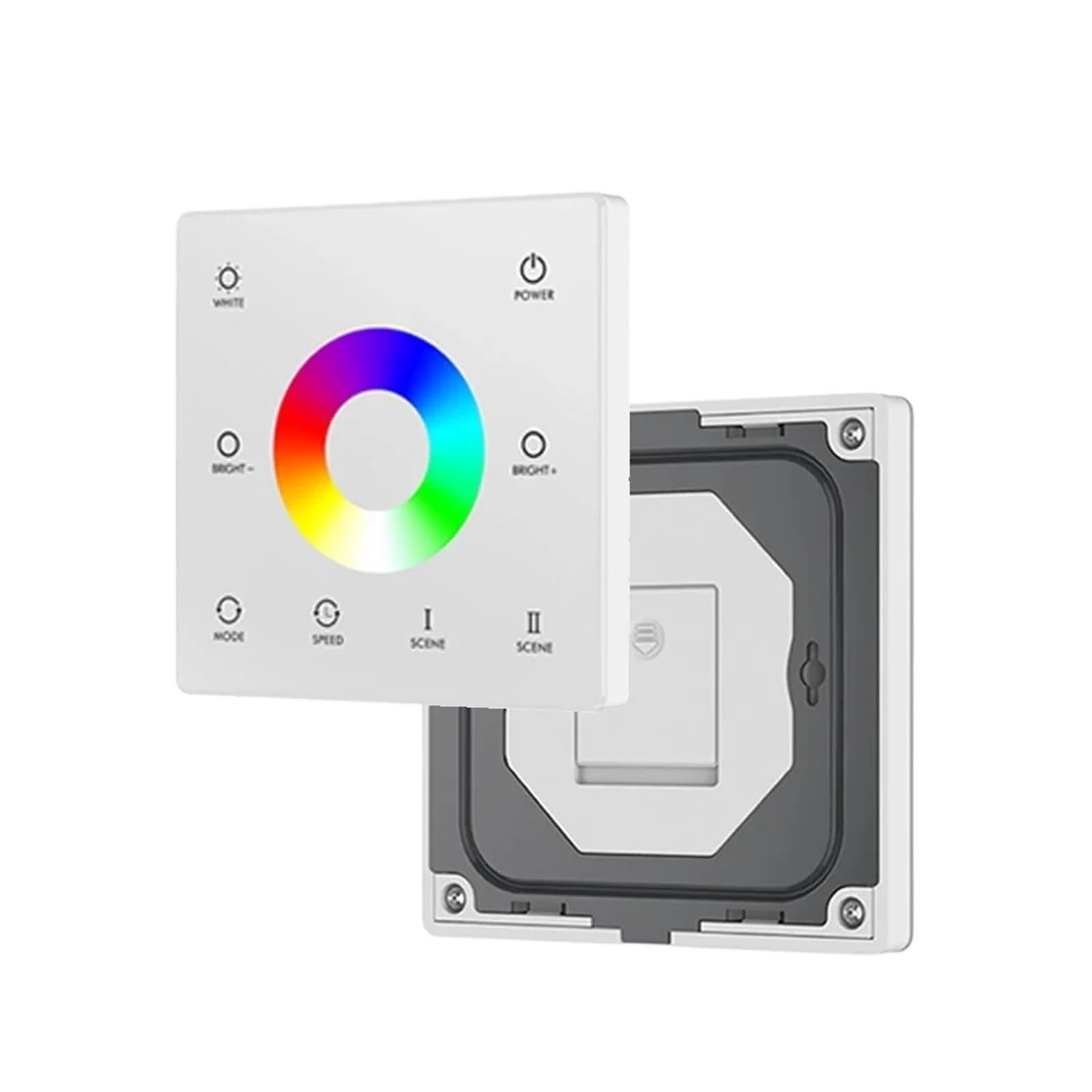 Taśma LED RGB z pilotem zdalnego sterowania, przełącznik ściemniacza, ekran dotykowy na ścianę, DC 12 V do 24, CCT/RGB/RGBW/Dim (1-strefa TW4-W RGBW)