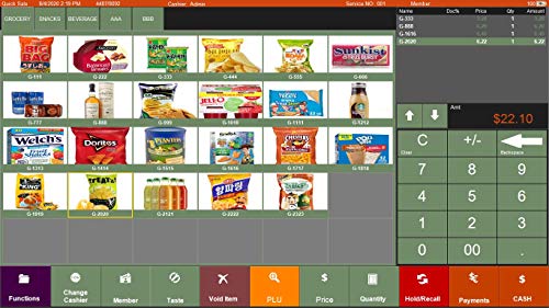 Zhongji Retail Point Of Sale System Touch Pos Cash Register With Software,Thermal Printer,Cash Drawer,Scanner Optional Set02 #TOP4