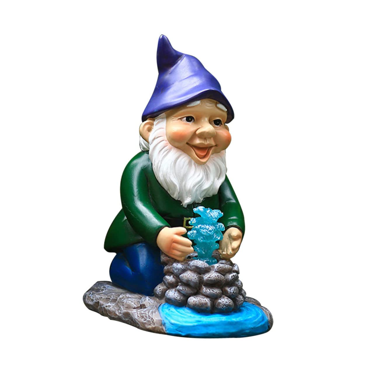 HEMOTON 2 Stück Garten Deko für Außenbereich Wetterfeste Harz Statue für Patio und Terrasse Lustiges für Gartenliebhaber