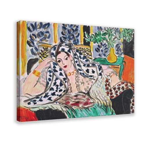Tableau Matisse Odalisque Catherine La Rose décoration murale salon bureau 50x76