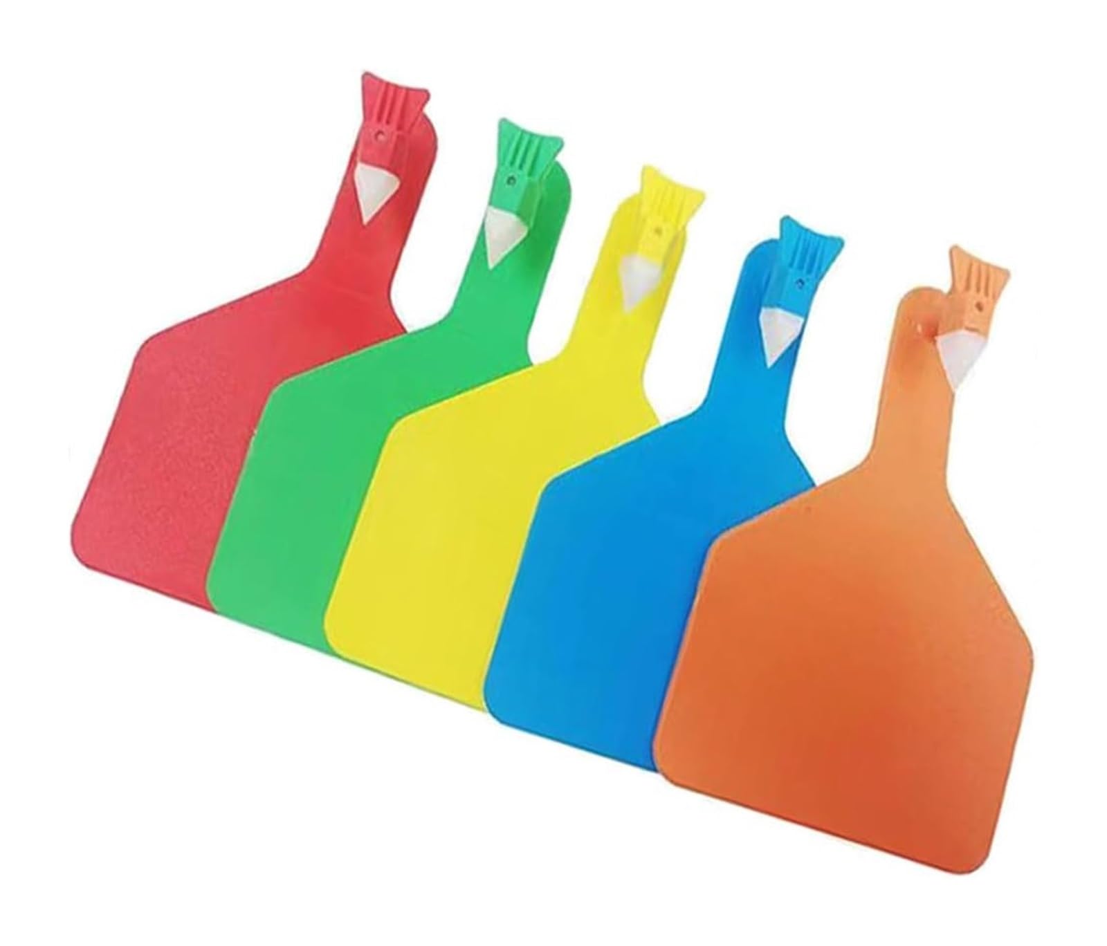 Kolczyki na uszy dla zwierząt gospodarskich TPU Wielokolorowe 4,33 x 3,03 cala Opakowanie 50 lub 100 sztuk(Mixed Colors,100pcs)