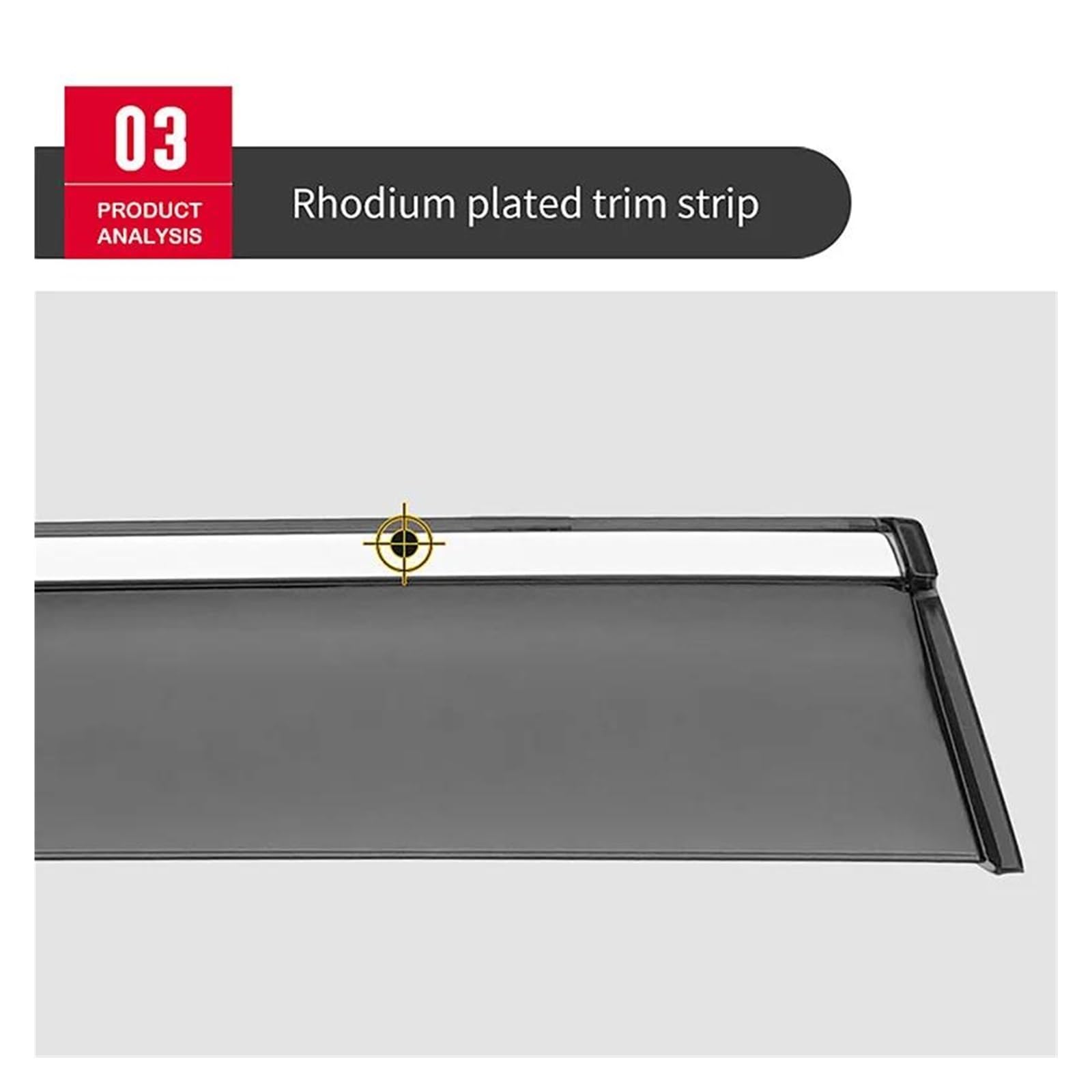 Seitenfensterabweiser Car Window Weather Shields For BYD For Yuan For Plus For Atto 3 2022+ Paste-mounted Window Deflector Rain Covers 4Pcs/Set