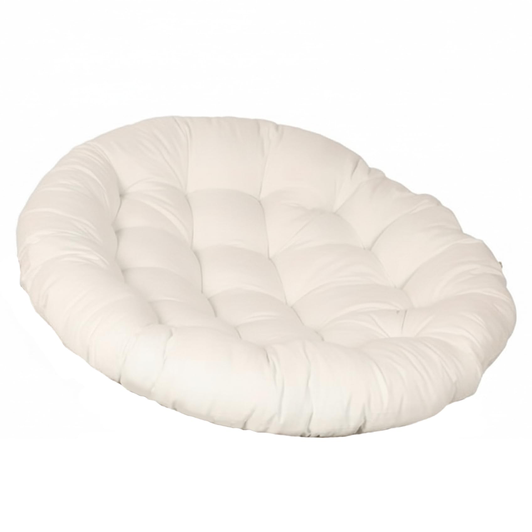 Coussin Papasan Coussin Papasan d'extérieur en Peluche résistant à l'eau avec Rembourrage en Coton PP épais pour chaises suspendues, balançoires et bascules (Beige 20 Pouces)