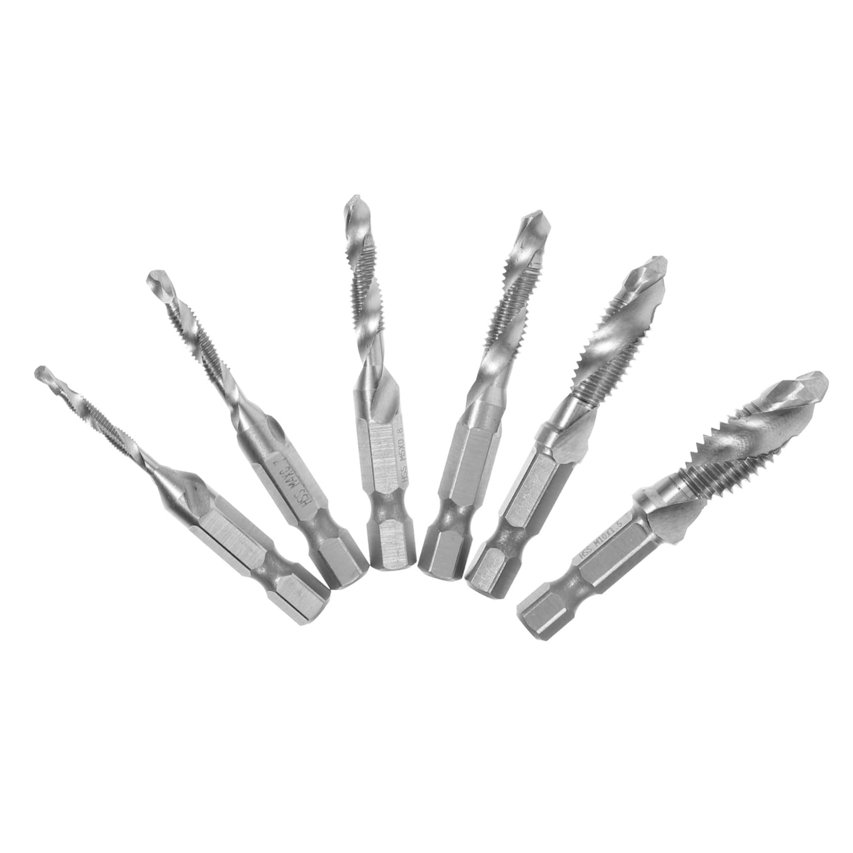 IWOWHERO Assorted Drill Bits Set 3mm 5mm 8mm Serrated Drill Bits Side Cutting Tap for Metal Drilling