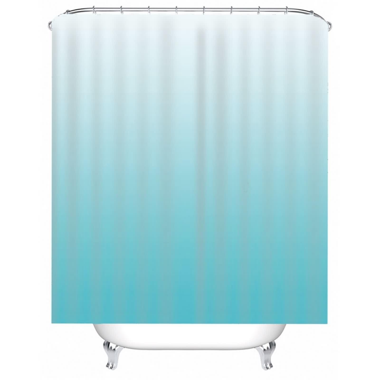 Rideau de douche dégradé bleu pour rafraîchir le style de votre salle de bain