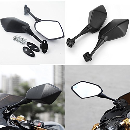 Taben Motorrad Rückfahrkamera Seite Spiegel hawk-eye mit 7/20,3 cm Lenkerklemmung für Kawasaki Suzuki Honda Victory Chopper