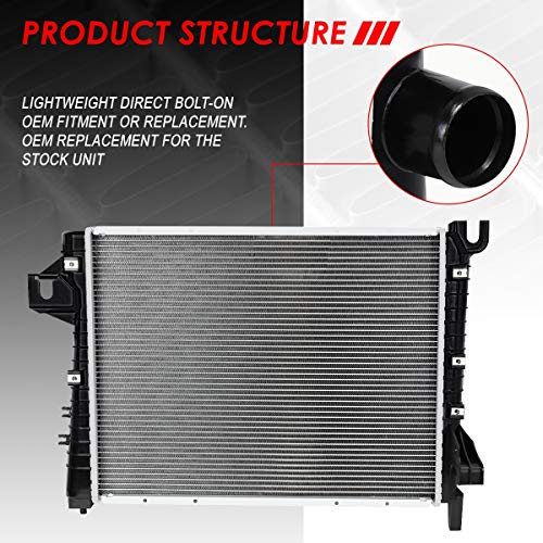 Image of Auto Dynasty 2479 Radiator for 02-04 Dodge Ram 1500 2500 3500 3.7 /4.7 /5.7L | Factory Style 1-Row Cooling Radiator, Aluminum Core, DPI 2479