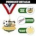 NOVWANG Premium Soccer Medals, 10 Pack of Football Awards Metal Trophy with Neck Ribbons for Tournaments Team Celebrations