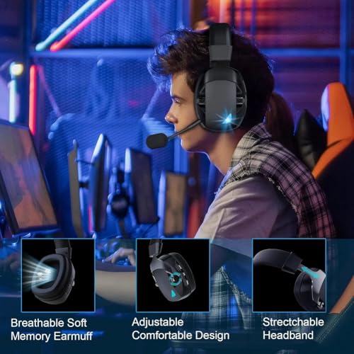 Casque Bluetooth et filaire 3.5mm noir avec microphone pour le télétravail sur PC - 3