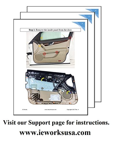 Chrome Mercedes Door Handle | 2008-2015 | Repair Kit Driver Door | Rear Left Passenger For Benz X204 Glk250 Glk300 Glk350 W204 C230 C250 C350 C63 Amg | Replacement Inside Interior Inner #TOP3
