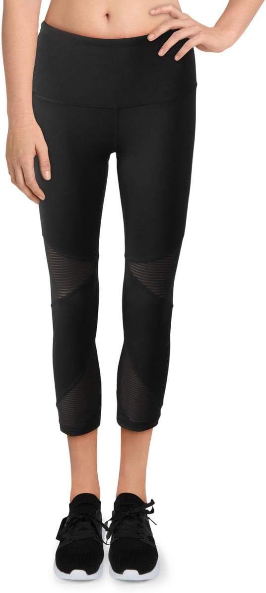 Reebok Womens Highrise Capri Compression Athletic Pants