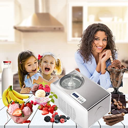 Eismaschine FROSTY Melchioni Family, komplett automatisch, mit selbstschließendem Kompressor 150 W, Fassungsvermögen 1,5… – Bild 7