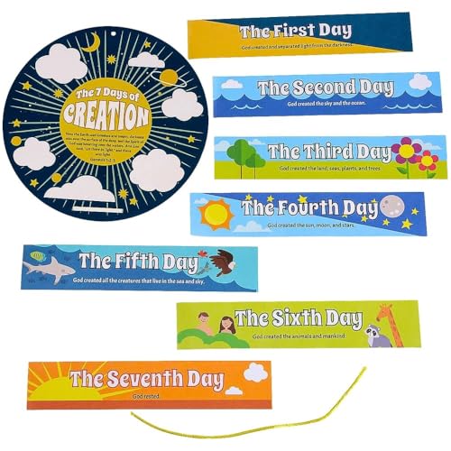 Kit religieux de création de chaîne en papier de 7 jours Fun Express - 2