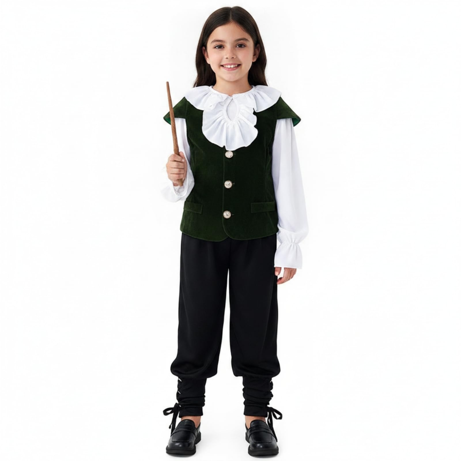 Harilla Camicia con Scenico | Storico, Abbigliamento, per Recite Scolastiche, Halloween