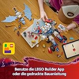 LEGO NINJAGO 4in1 Zane’s Ultra Combiner Mech Toy - Rebuilds into a Jet, Car Model, Dragon & Ninja Figure - Incl. 6 Minifigures for Role Play - Building Set for 9+ Year Old Boys & Girls - 71834 - 7